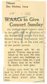 WAACs to give concert Sunday