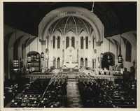 Class of 1944 in the Cathedral for graduation.