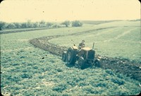 Moldboard plow on the contour.