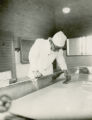 Making cottage cheese, 1930
