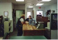 Secretary Jamie Grimes and FSA employee Vicky Rechkemmer