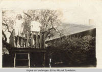 Girls on roof