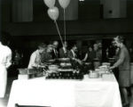 Alumni Homecoming Banquet line, 1969
