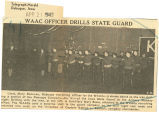 WAAC officer drills State Guard