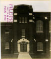 State Gymnasium front (north) entrance on the east end of the building, 1914