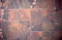 Aerial views of Cherokee County farmland.