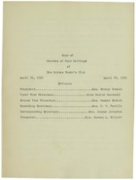 Des Moines Women's Club Minutes 1930-1932