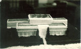 Model of the east side of the Art Building, The University of Iowa, 1930s