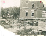 Moving of Calvin Hall, The University of Iowa, 1905