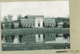 River view of Art Building, the University of Iowa, 1950s?