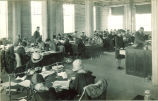Students performing lab experiments, The University of Iowa, 1920s?