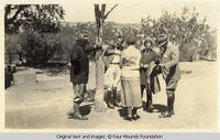 People around tree