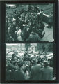 Drinks served on Main Library south side steps, the University of Iowa, circa 1951