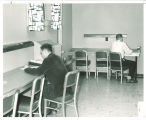 Students studying in Psychology Department, The University of Iowa, 1950s