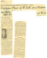 Miss Van Rensselaer speaks to women's group - explains place of WAAC in a nation at war