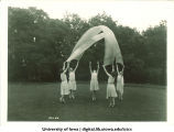 Dancers floating scarves, The University of Iowa, 1928