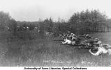 Field drill at Camp Macbride, The University of Iowa, 1914