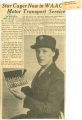 Star cager now in WAAC motor transport service