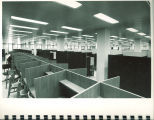 Graduate study carrels in Main Library, the University of Iowa, 1972