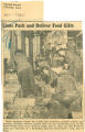 Lions pack and deliver food gifts