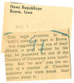 Boone averse to WAACs
