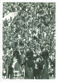 Scottish Highlander dancing the Highland fling on drum, The University of Iowa, 1970s