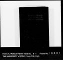 Henry A. Wallace correspondence [reel 61], 1936-1939