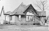 Congregational Church, burned down in April, 1913, Oskaloosa, Iowa; Mahaska County