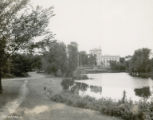 Memorial Union across Lake LaVerne, 1935
