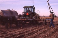 Zone Till in a Farm Field.