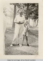 Elizabeth fishing with Vidie