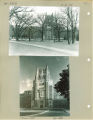 Gothic hospital tower, the University of Iowa, 1957