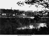 Iowa River and east campus, The University of Iowa, 1910