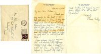 Thank You letter from Florence Kirkley to Helen Patricia (Patsy) Wilson exchanging bookplates. 