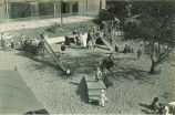 Children on a playground, The University of Iowa, 1920s