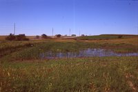 Larry Braby's Farm Before and After a Wetland Construction Project.