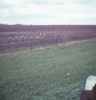 Farmland with chisel plow erosion in Cherokee County, Iowa.