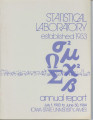 Statistical Laboratory Annual Report, July 1, 1983 to June 30, 1984