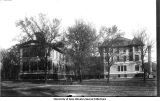 University Hospital Building with west wing, The University of Iowa, 1899
