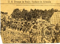 U. S. Troops in Italy; Italians in Albania 