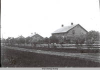 Communal homes street scene, Amana, Iowa, 1900s