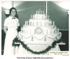 Founder's Day birthday cake, The University of Iowa, February 24, 1937