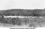 Tent city, Camp Macbride, The University of Iowa, 1914