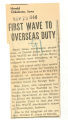 First WAVE to overseas duty