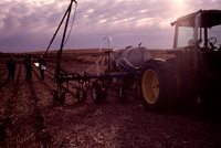 Zone Till in a Farm Field.