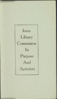 Iowa Library Commission: Its Purpose and Activities