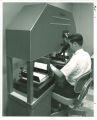 Textual research in Schaeffer Hall, the University of Iowa, 1920s?