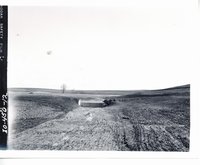 Chester Gray farm after completed structure with shaped and seeded waterway, 1963