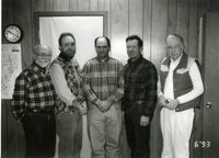1992 and 1993 Commissioners Sherman Smith, Frank Hodges, Charles Nealey, Jeff Bergman and Gary Wagner