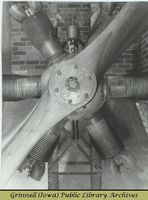  Radial engine and propeller, close-up  